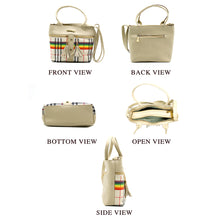 Load image into Gallery viewer, Two In One Multi Color Checks Women Sling Bag - myStore20202019
