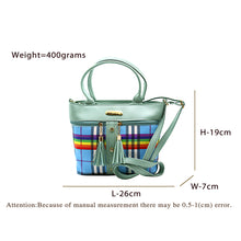 Load image into Gallery viewer, Two In One Multi Color Checks Women Sling Bag - myStore20202019
