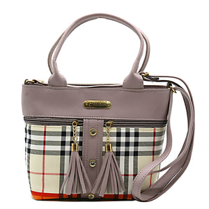 Two In One Multi Color Checks Women Sling Bag - myStore20202019