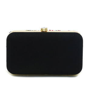 Two In One Multi Stone Frame Lock Women Clutch - myStore20202019