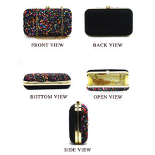 Load image into Gallery viewer, Two In One Multi Stone Frame Lock Women Clutch - myStore20202019
