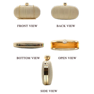 Two In One Oval Frame Women Clutch - myStore20202019