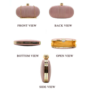 Two In One Oval Frame Women Clutch - myStore20202019