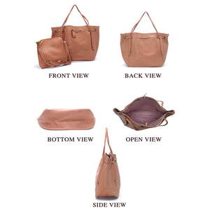 Two In One Plain Mat Ladies Purse - myStore20202019