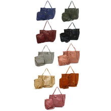 Load image into Gallery viewer, Two In One Plain Mat Ladies Purse - myStore20202019
