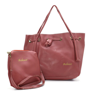 Two In One Plain Mat Ladies Purse - myStore20202019