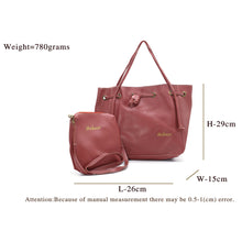 Load image into Gallery viewer, Two In One Plain Mat Ladies Purse - myStore20202019
