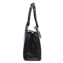 Load image into Gallery viewer, Two In One Single Zip Plain Jelly Finish Ladies HandBag - myStore20202019
