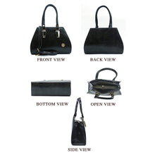 Load image into Gallery viewer, Two In One Single Zip Plain Jelly Finish Ladies HandBag - myStore20202019
