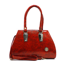 Load image into Gallery viewer, Two In One Single Zip Plain Jelly Finish Ladies HandBag - myStore20202019
