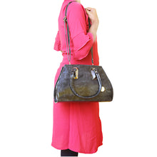 Load image into Gallery viewer, Two In One Single Zip Plain Jelly Finish Ladies HandBag - myStore20202019
