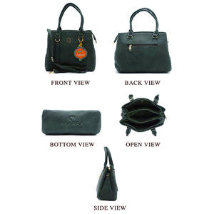 Two In One Single Zip Three Compartment Ladies HandBag - myStore20202019