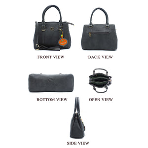 Two In One Single Zip Three Compartment Ladies HandBag - myStore20202019