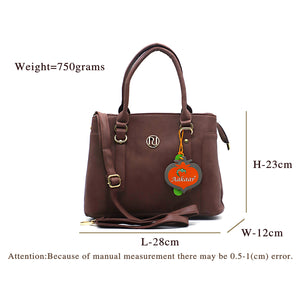 Two In One Single Zip Three Compartment Ladies HandBag - myStore20202019