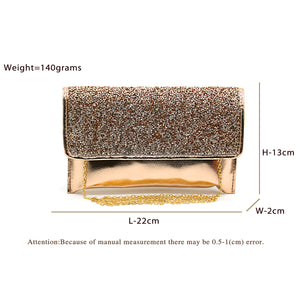 Two In One Small Glass Flap Envelope Women Clutch - myStore20202019