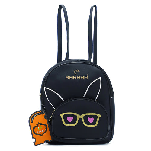 Two In One Specs Print Double Zip Printed Girls BackPack - myStore20202019