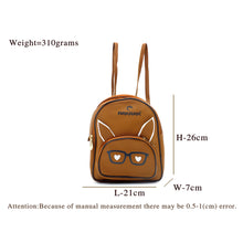 Load image into Gallery viewer, Two In One Specs Print Double Zip Printed Girls BackPack - myStore20202019
