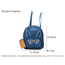 Load image into Gallery viewer, Two In One Specs Print Double Zip Printed Girls BackPack - myStore20202019
