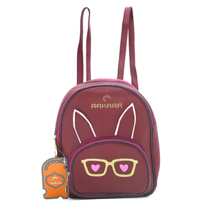 Two In One Specs Print Double Zip Printed Girls BackPack - myStore20202019