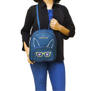 Two In One Specs Print Double Zip Printed Girls BackPack - myStore20202019
