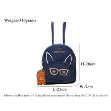 Load image into Gallery viewer, Two In One Specs Print Double Zip Printed Girls BackPack - myStore20202019
