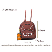 Load image into Gallery viewer, Two In One Specs Print Double Zip Printed Girls BackPack - myStore20202019
