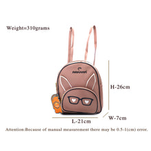 Load image into Gallery viewer, Two In One Specs Print Double Zip Printed Girls BackPack - myStore20202019
