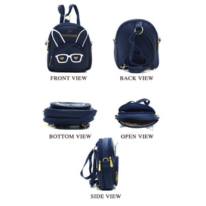 Two In One Specs Print Girls BackPack - myStore20202019