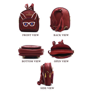 Two In One Specs Print Girls BackPack - myStore20202019
