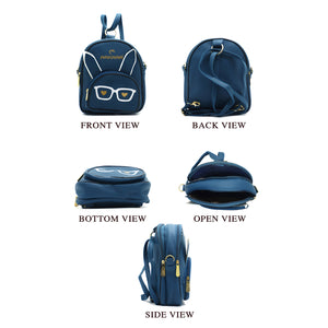 Two In One Specs Print Girls BackPack - myStore20202019