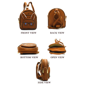 Two In One Specs Print Girls BackPack - myStore20202019