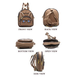 Two In One Specs Print Girls BackPack - myStore20202019