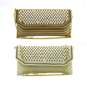 Two In One Stone Beads Envelope Women Clutch - myStore20202019
