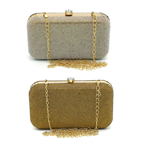 Two In One Stone Beads Frame Women Clutch - myStore20202019