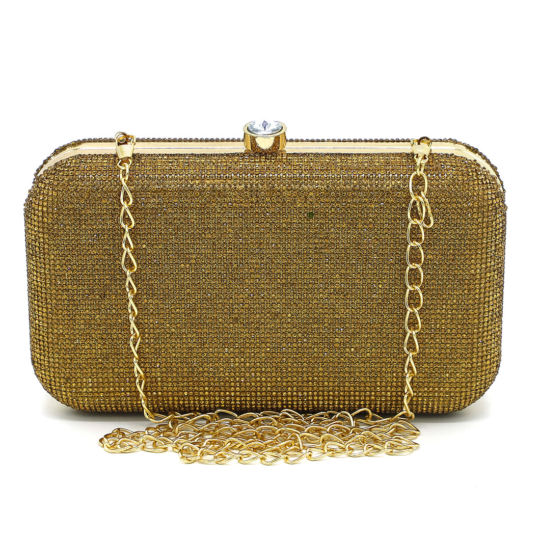 Two In One Stone Beads Frame Women Clutch - myStore20202019