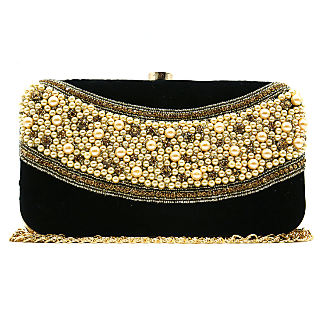 Two In One Velvet Stone Wave Women Clutch - myStore20202019
