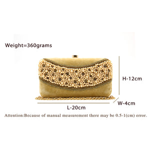 Two In One Velvet Stone Wave Women Clutch - myStore20202019