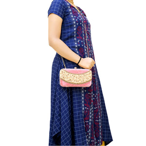 Two In One Velvet Stone Wave Women Clutch - myStore20202019