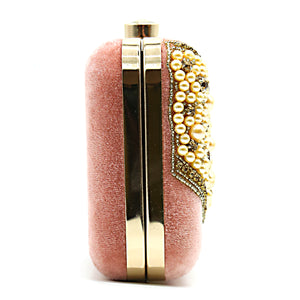 Two In One Velvet Stone Wave Women Clutch - myStore20202019