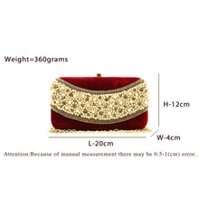 Load image into Gallery viewer, Two In One Velvet Stone Wave Women Clutch - myStore20202019
