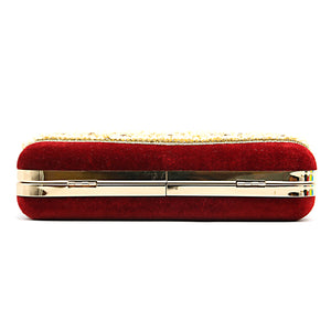 Two In One Velvet Stone Wave Women Clutch - myStore20202019