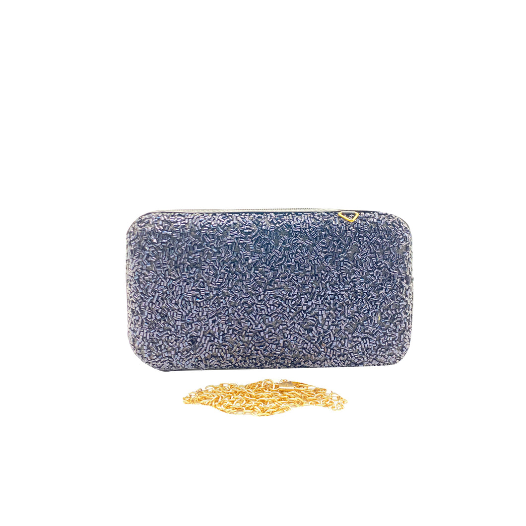 Two in One Single Zip Box Designer Clutch - myStore20202019