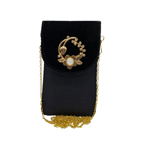 Two in One Sling and Hook Velvet Jute Mobile Cover - myStore20202019