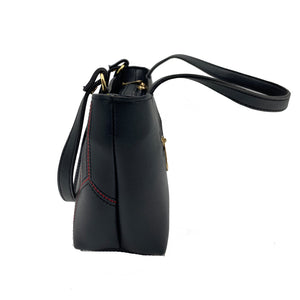 V Embose Boat Shape Mini Hand Bag - myStore20202019