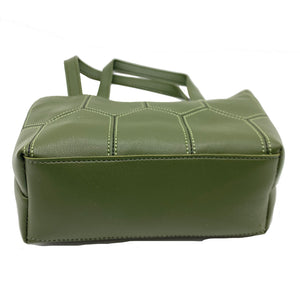 V Embose Boat Shape Mini Hand Bag - myStore20202019
