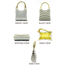 Load image into Gallery viewer, Wedding Clutch Bag With Binai Handle and Seven Layer Moti Work - myStore20202019
