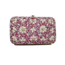 Load image into Gallery viewer, Woman&#39;s Clutch 2In1 Small &amp; Big Colour Stone With Flower Design - myStore20202019
