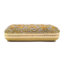 Load image into Gallery viewer, Woman&#39;s Clutch 2In1 Small &amp; Big Colour Stone With Flower Design - myStore20202019
