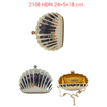 Load image into Gallery viewer, Woman&#39;s Clutch Full Metal Frame With Seep Shape Design - myStore20202019
