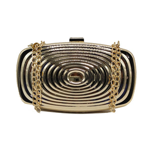 Woman's Clutch Full Metal Frame With Square Shape Design - myStore20202019